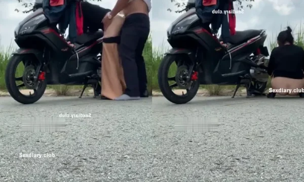 Bà xã chồng yêu chơi nhau giữa đường nơi vắng vẻ